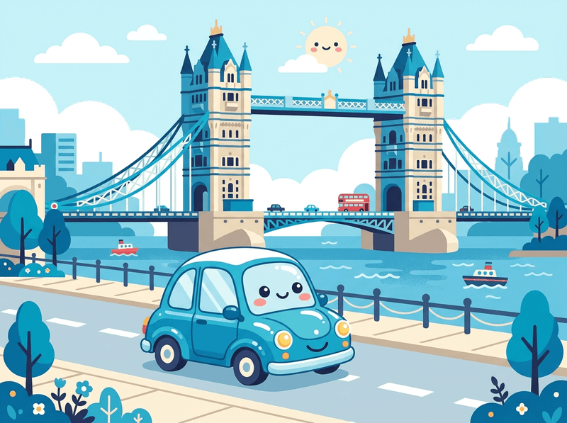 Illustration of a London landmark near City of London