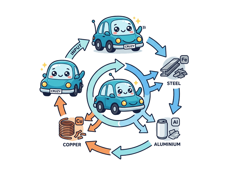 Environmentally responsible car recycling process