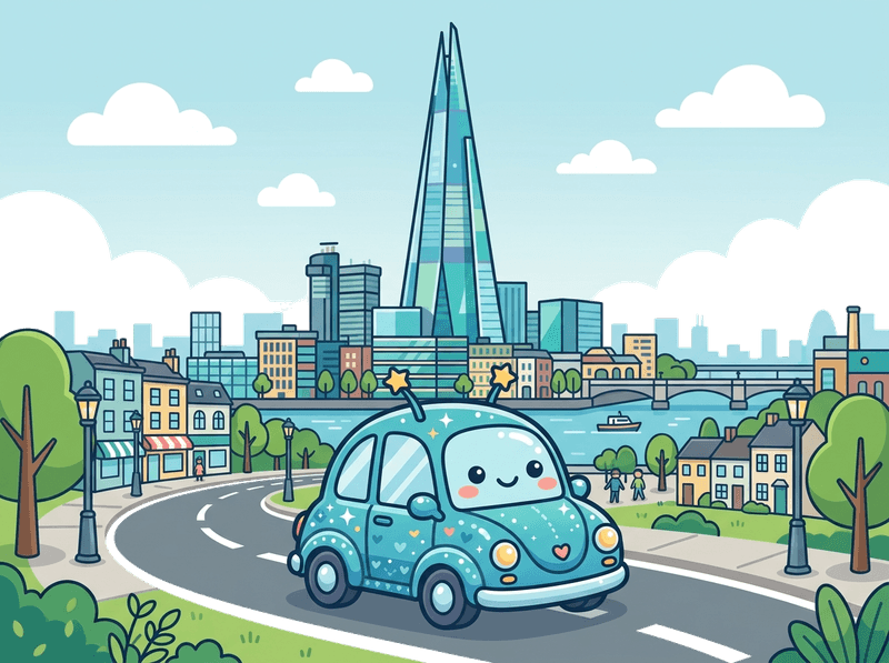 Illustration of a London landmark near Southwark